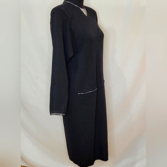 Don Sayres-Wellmore Vintage Black Cocktail Dress - Size 8 - Picture 3 of 12